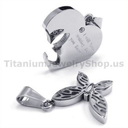 Jeg Vil Vente På Dig For Evigt. Titanium-Elskere Vedhængsfri Kæder.