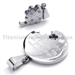 Fireblade Kløver Titanium Lovers Vedhæng - Kæder Ude