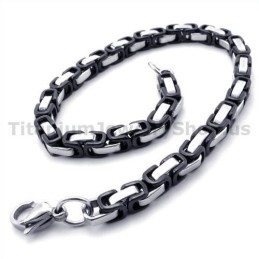Herre Sort Titanium Armbånd