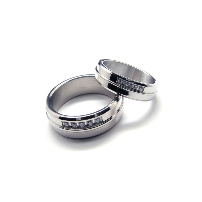Dame Titanium Diamantringe Dame Titanium Diamantringe
