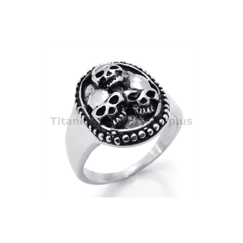 Tre-Kranier Titaniumring Tre-Kranier Titaniumring
