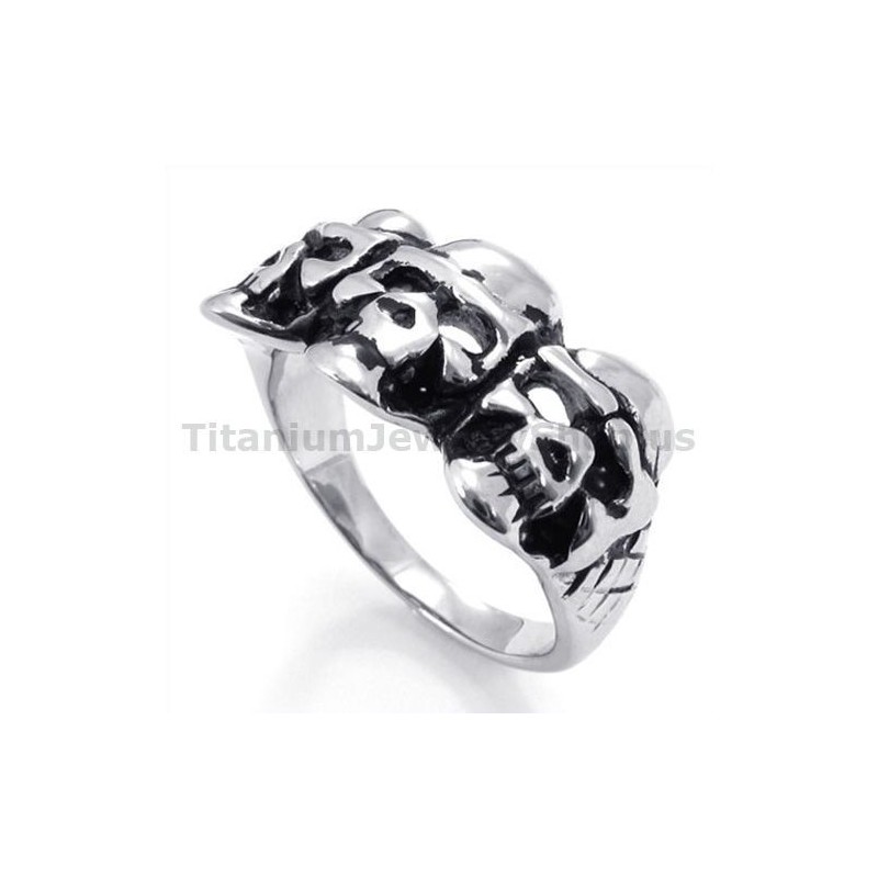 Tre-Kranier Titaniumring