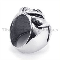 Blomsterring I Titanium