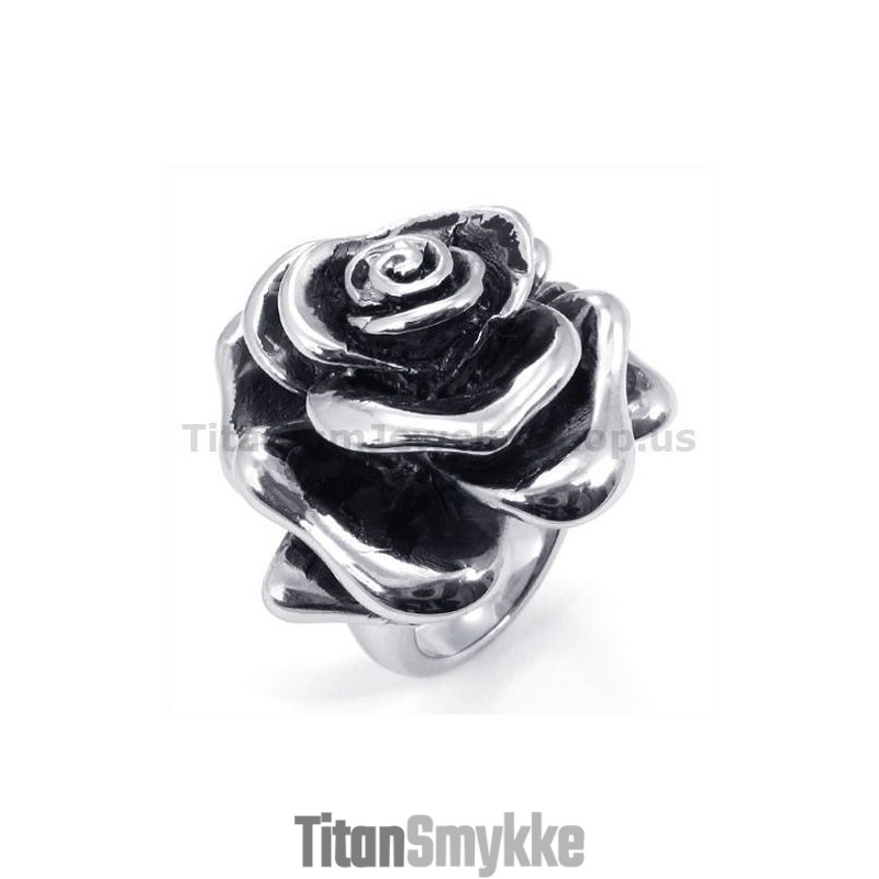 Blomsterring I Titanium