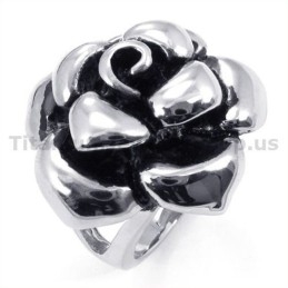 Blomsterring I Titanium