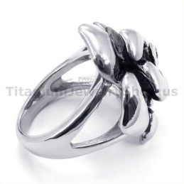Blomsterring I Titanium