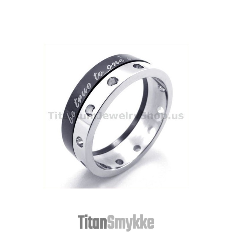 Sort Titaniumring Sort Titaniumring