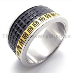 Sort Titaniumring