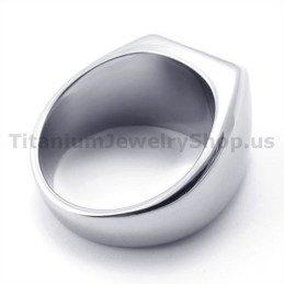 Titaniumring Med Zirkon