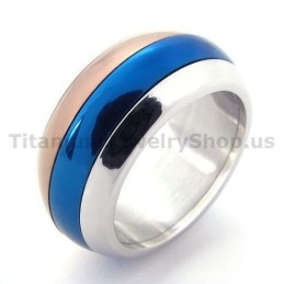 Tre Farver Titaniumring