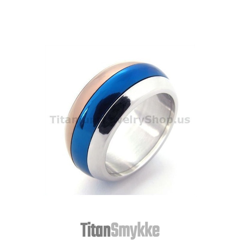 Tre Farver Titaniumring