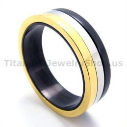 Tre Farver Titaniumring