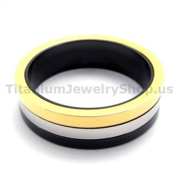 Tre Farver Titaniumring