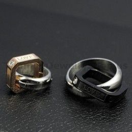 Titanium Vedhæng Med Diamanter Til Valentinsdag - Gratis Kæder
