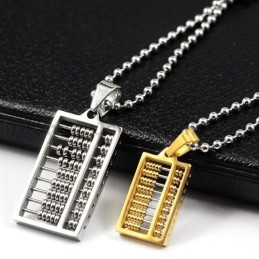 Abacus Titanium Lovers Vedhæng Valentinsdag Gaver - Gratis Kæder