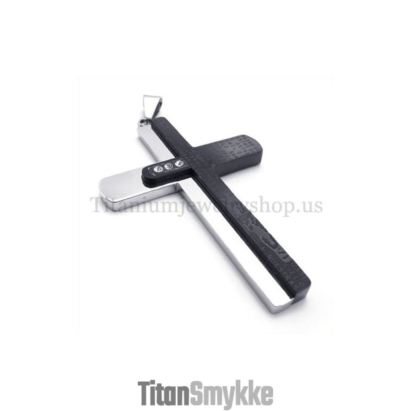 To-Lags Bibelsk Mode Titanium Kors Vedhæng