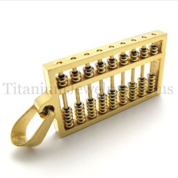 Guld Abacus Titanium Vedhæng