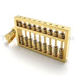 Guld Abacus Titanium Vedhæng