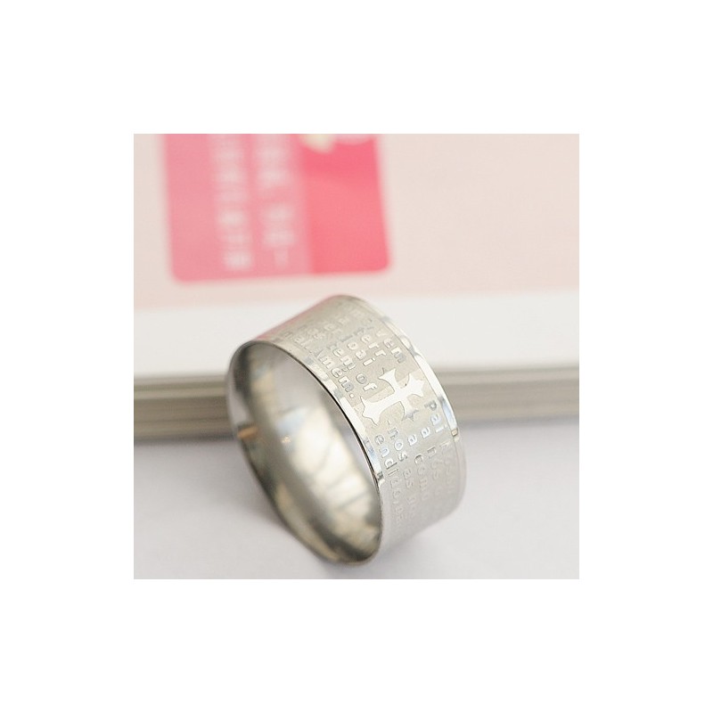 Bibelmand Titanium Ring Kors Bibelmand Titanium Ring Kors