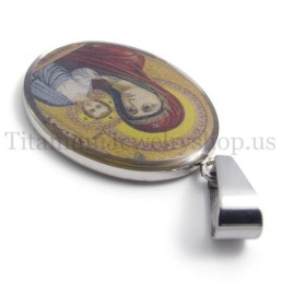 Madonna Og Jesus-Serien Ren Titanium Vedhæng