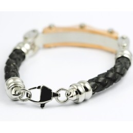 Vægkort Titanium Læderarmbånd