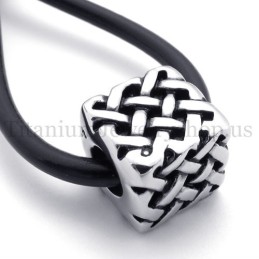 Cube Fortunate Perle Titanium Vedhæng