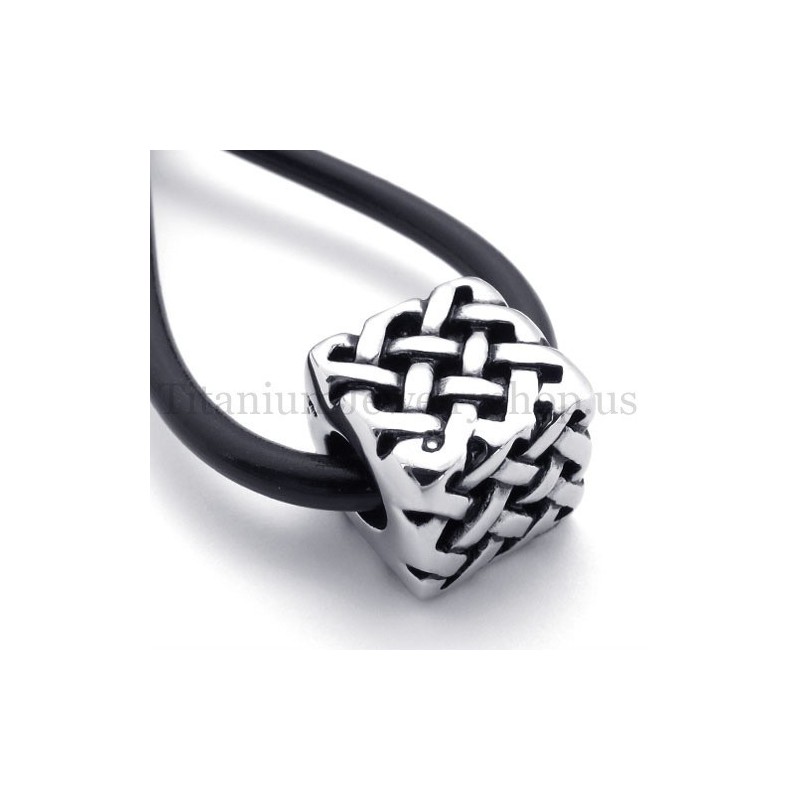 Cube Fortunate Perle Titanium Vedhæng