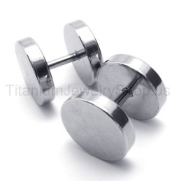 Sølv Titanium Vægtstangøreringe