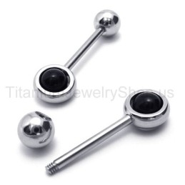 Sølv Magic Stick Titanium Øreringe