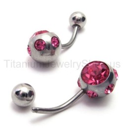 Tynde Titanium Lilla Diamantøreringe