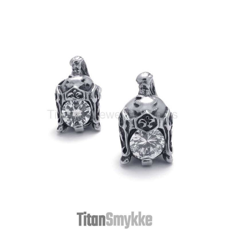 Hjelm Retro Titanium Med Diamantøreringe