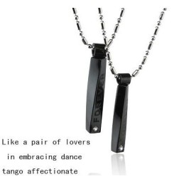 Ren Titanium Elskerpar Vedhæng Tango Hengiven