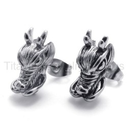 Drage Titanium Øreringe