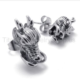 Drage Titanium Øreringe