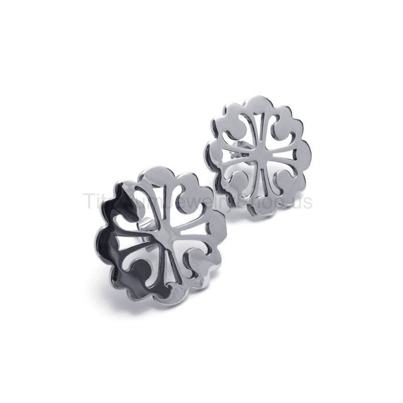 Søde Blomster Titanium Øreringe