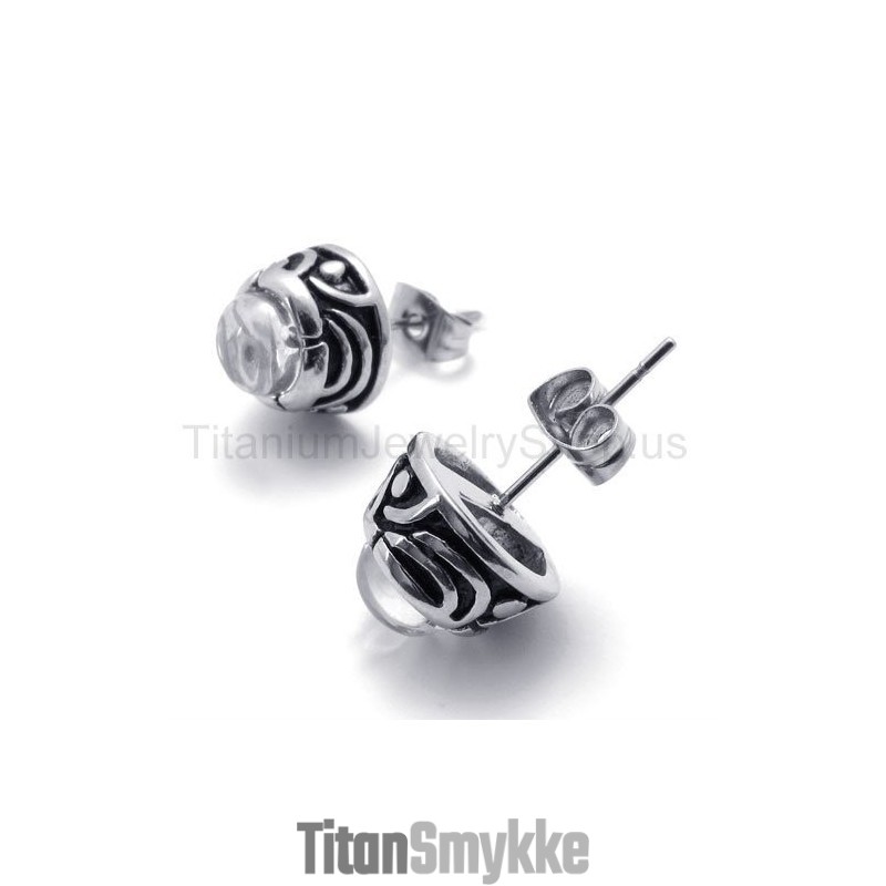 Retro Titanium Øreringe