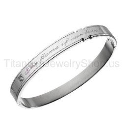 Flammen Af Vores Kærlighed Titanium Elskerarmbånd