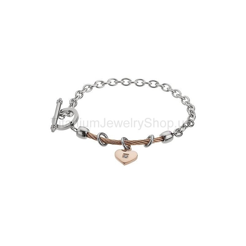 Kærlighedskabel Titanium Armbånd Kærlighedskabel Titanium Armbånd