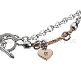 Kærlighedskabel Titanium Armbånd