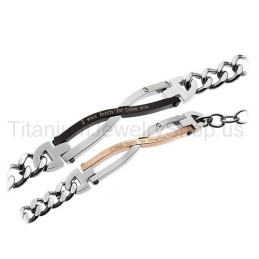 Jeg Blev Født Til At Elske Dig Titanium-Elskerarmbånd