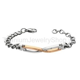 Jeg Blev Født Til At Elske Dig Titanium-Elskerarmbånd