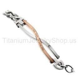 Jeg Blev Født Til At Elske Dig Titanium-Elskerarmbånd