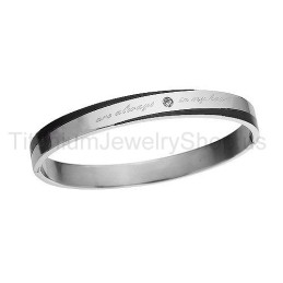 Du Er Altid I Mit Hjerte Titanium Elskerarmbånd