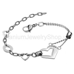 Kærlighed Titanium Armbånd