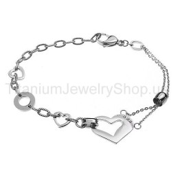 Kærlighed Titanium Armbånd