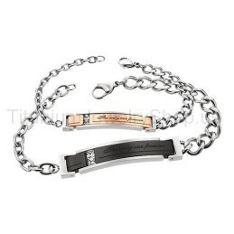 The Only One Forever Titanium Lovers Armbånd