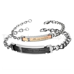The Only One Forever Titanium Lovers Armbånd