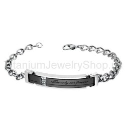 The Only One Forever Titanium Lovers Armbånd