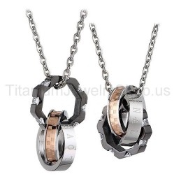 Tre Cirkler Titanium Elskervedhæng