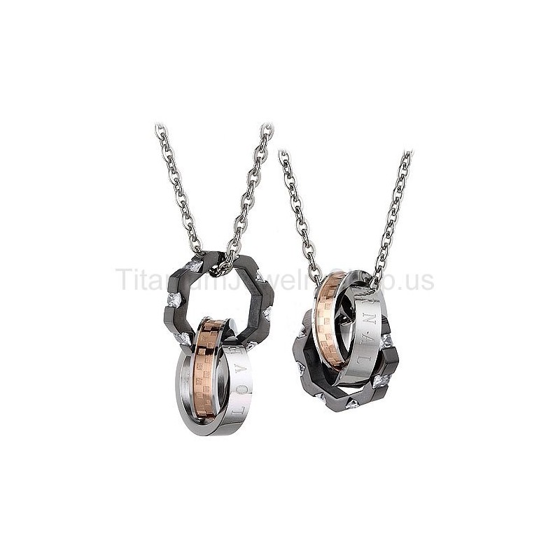 Tre Cirkler Titanium Elskervedhæng